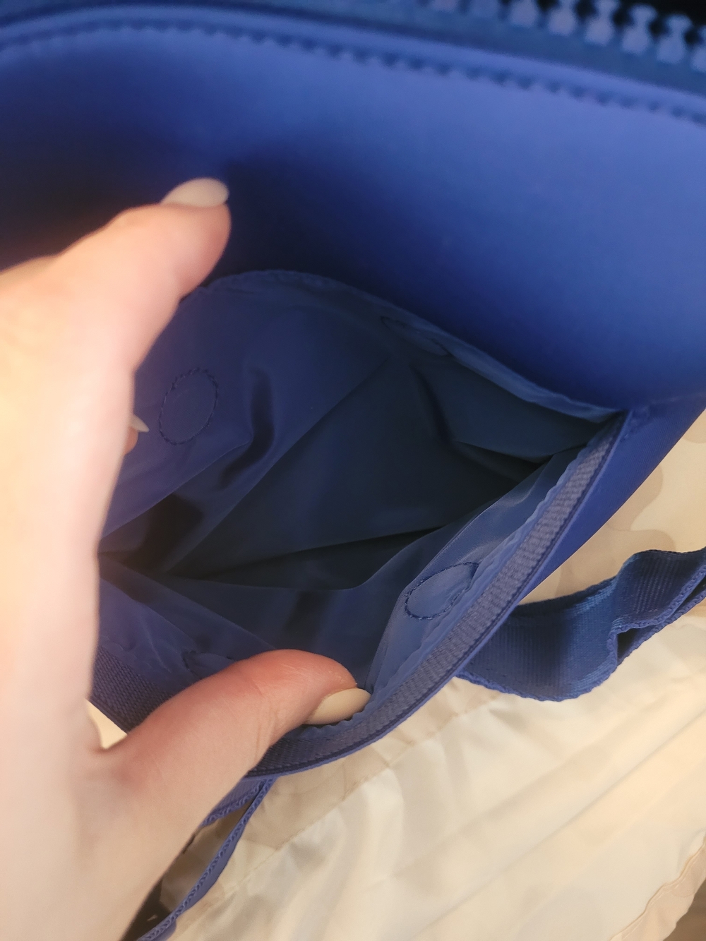 Dagne Dover Royal Blue Neoprene Crossbody - Picture 14 of 14